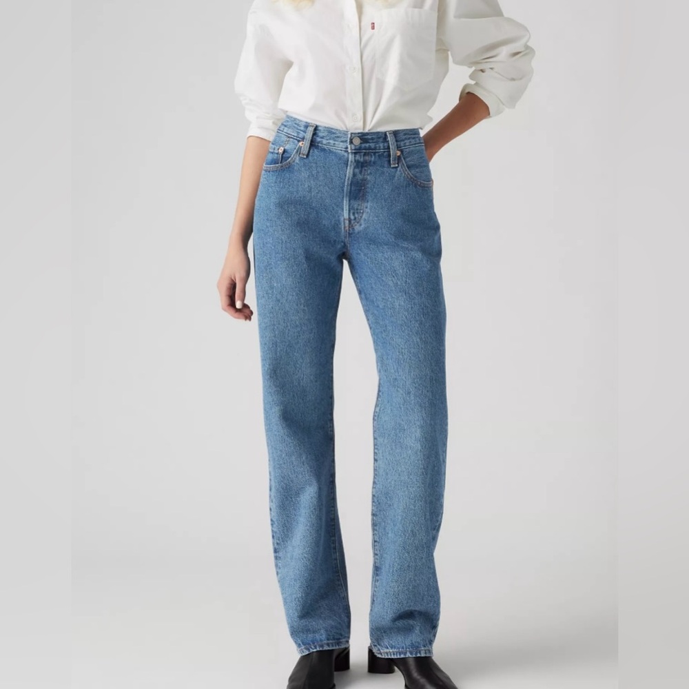 Levi's Straight Leg 501 90s Blue Jeans